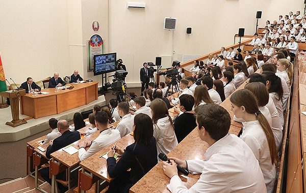 Посещение Белорусского государственного медицинского университета Президентом Республики Беларусь А.Г. Лукашенко